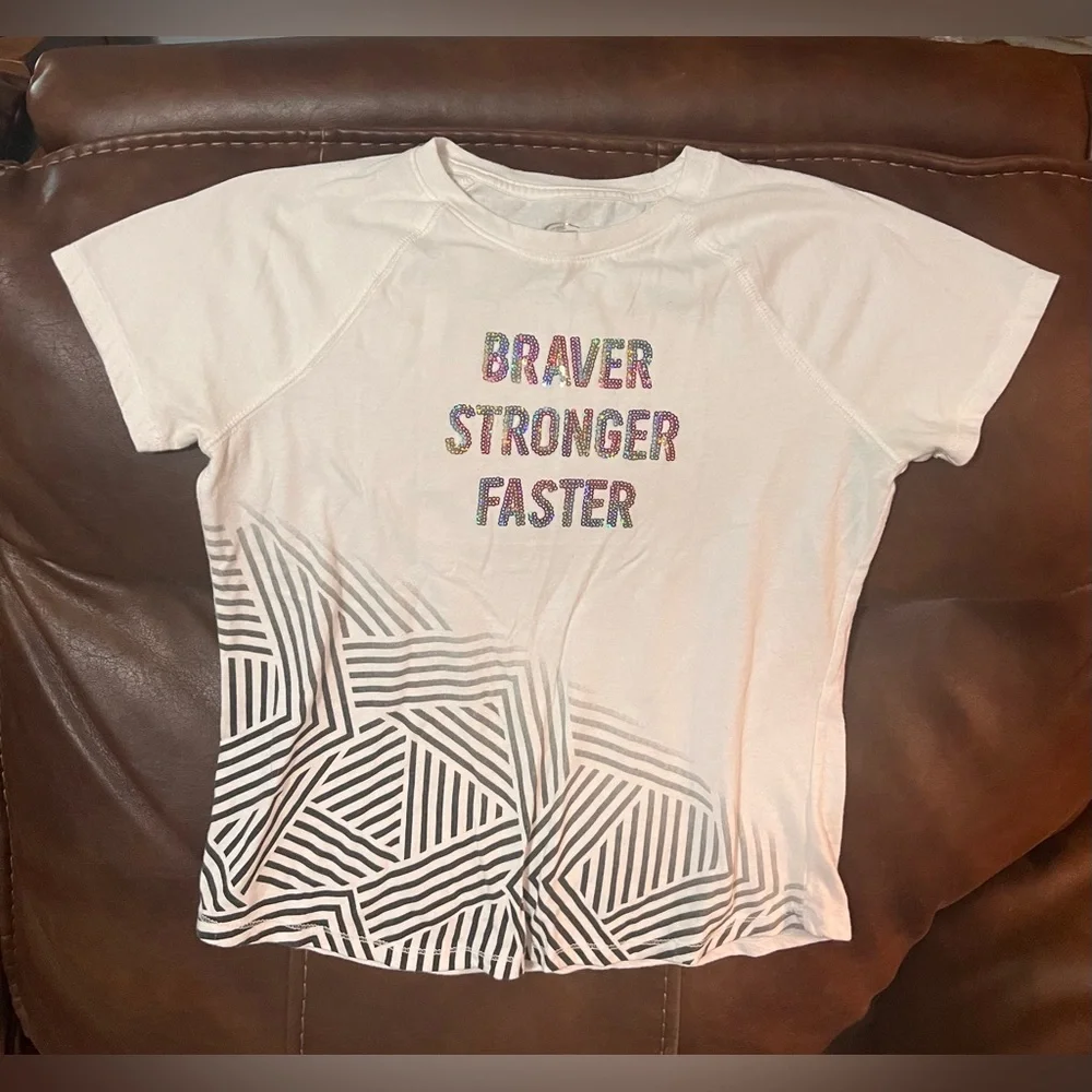 3 FOR 1: Kids White Graphic T-Shirts Set! Size 10.